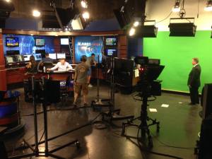 EMC Major, Cutter Martin, spends what spare time he has working at KCBD-TV - check him out doing weather!
